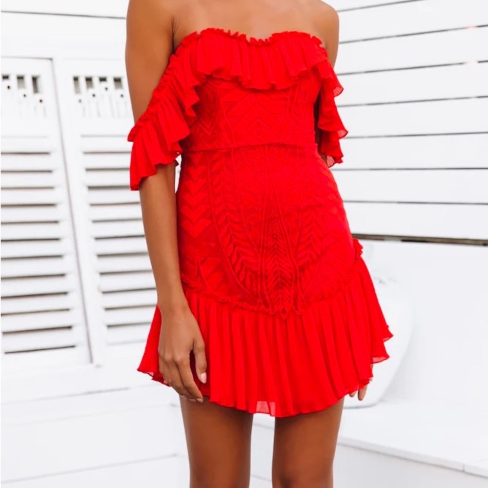 Red HelloMolly Something to be Said dress